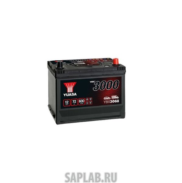 Купить YUASA YBX3068070 Аккумуляторная Батарея Smf[12v 72ah 630a B9] YUASA